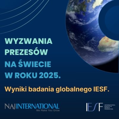 Wyzwania prezesów 2025. Raport światowy z badania własnego IESF.